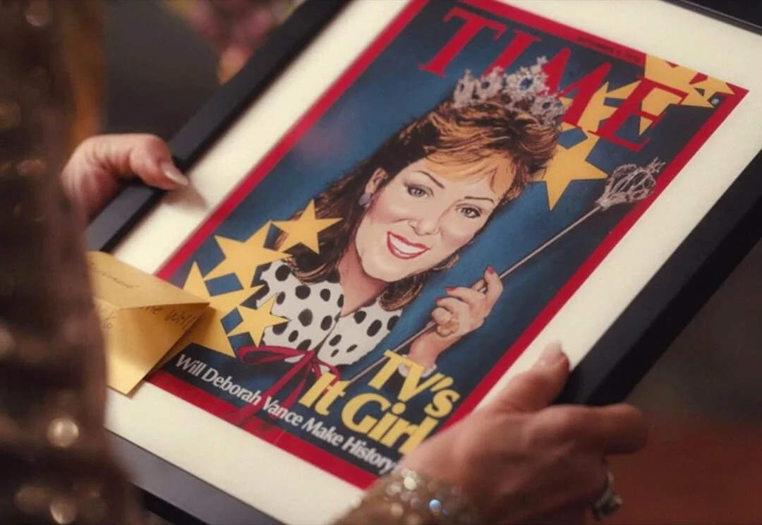 Portrait of a young Deborah Vance on the cover of TIME Magazine, for HBO's Hacks