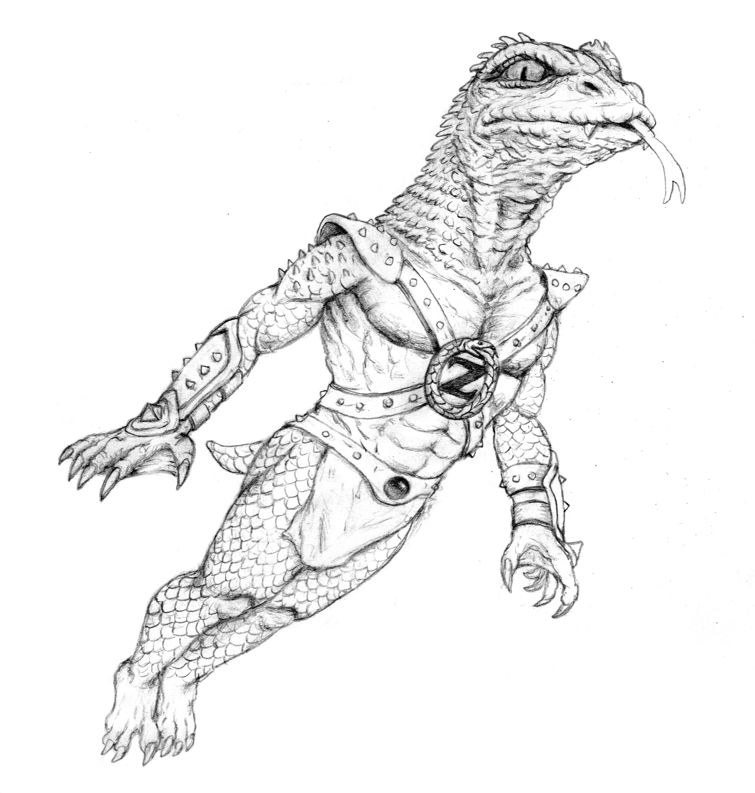 Pencil drawing for Zorp The Surveyor, Parks and Recreation